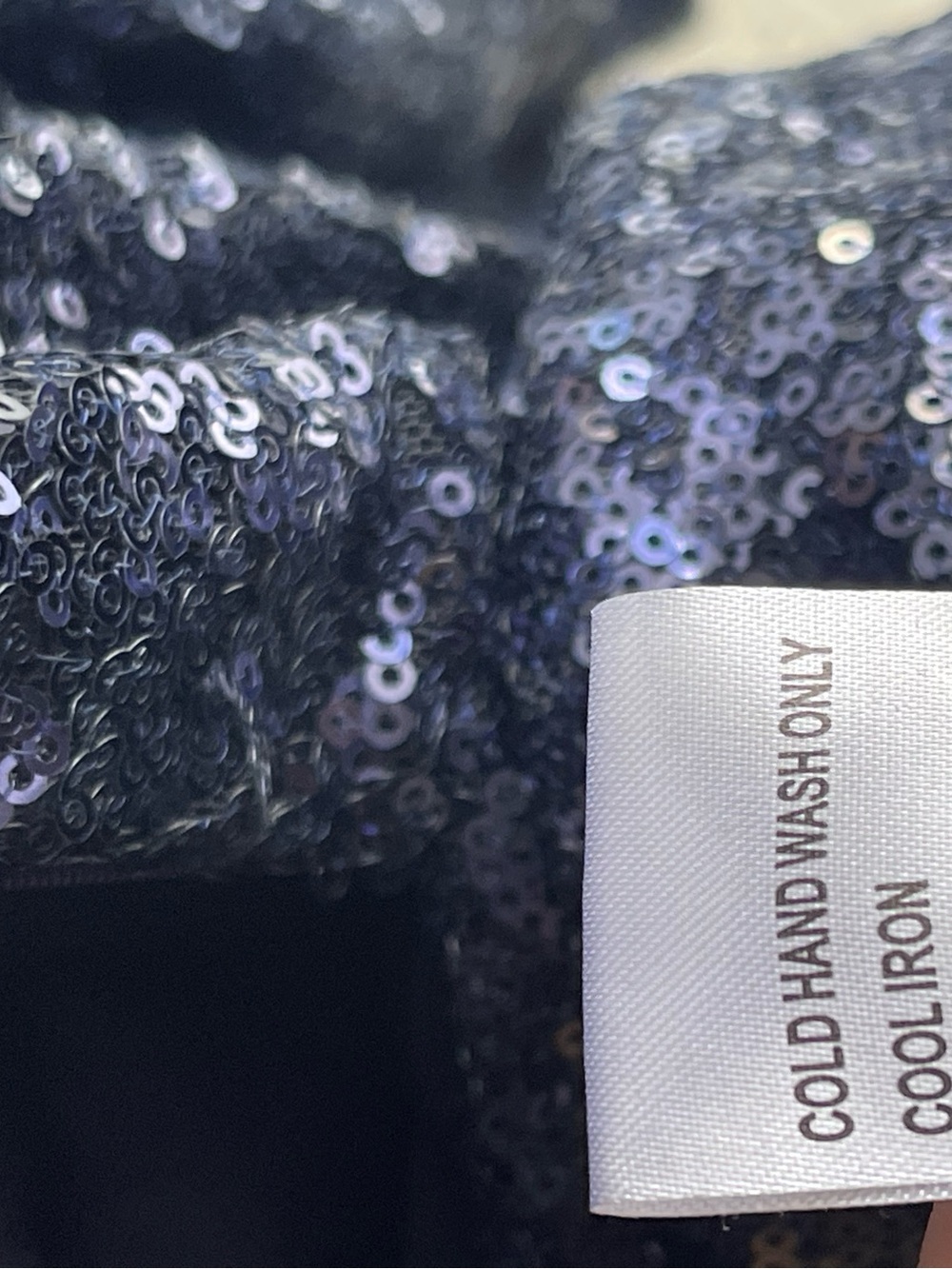 Hello Molly NWT Navy FASHION CAPITAL SEQUIN MINI DRESS - Picture 11 of 14